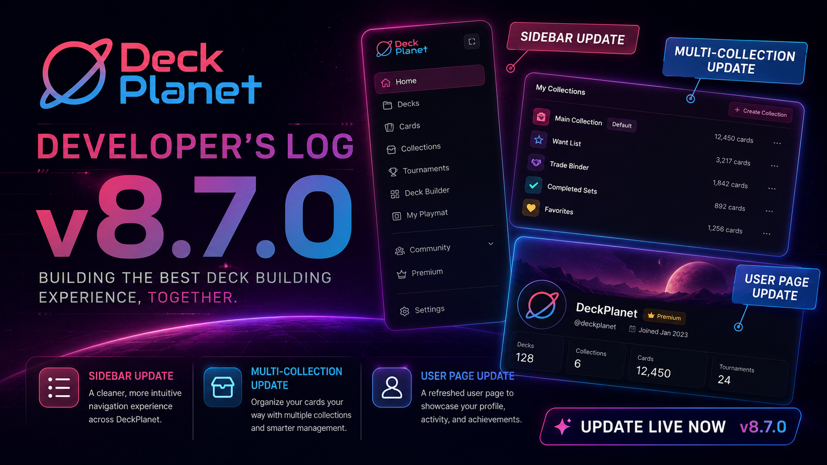 Deckplanet v8.7.0 is here!
