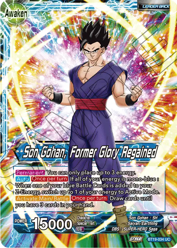 Son Gohan // Son Gohan, Former Glory Regained