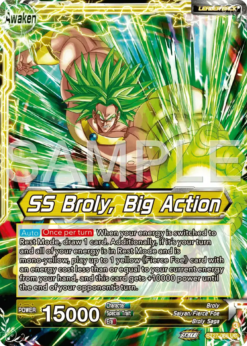 Broly // SS Broly, Big Action