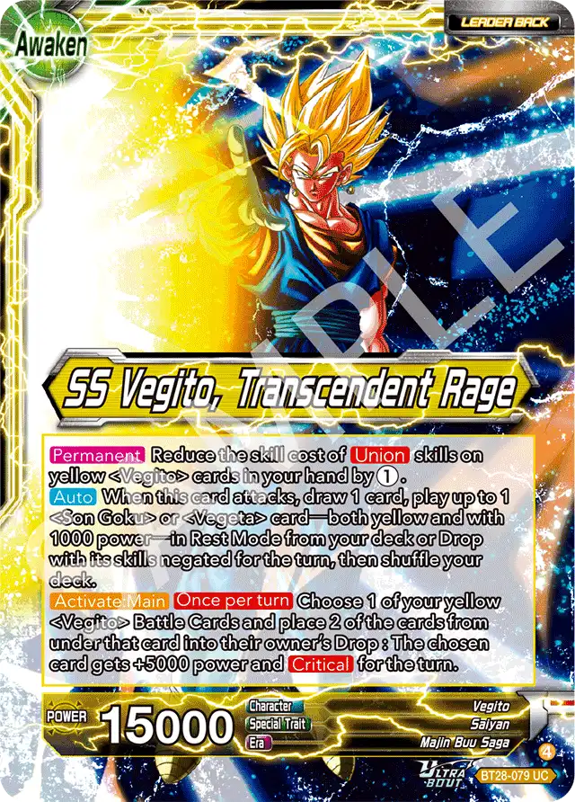 Vegito // SS Vegito, Transcendent Rage