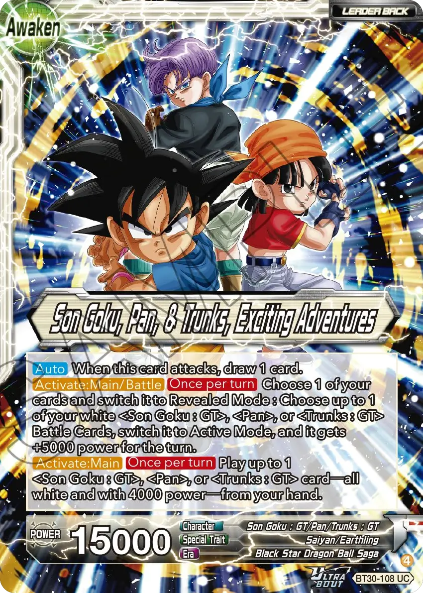 Son Goku, Pan, & Trunks