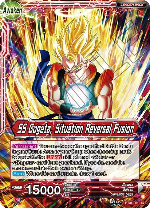 Son Goku & Vegeta // SS Gogeta, Situation Reversal Fusion